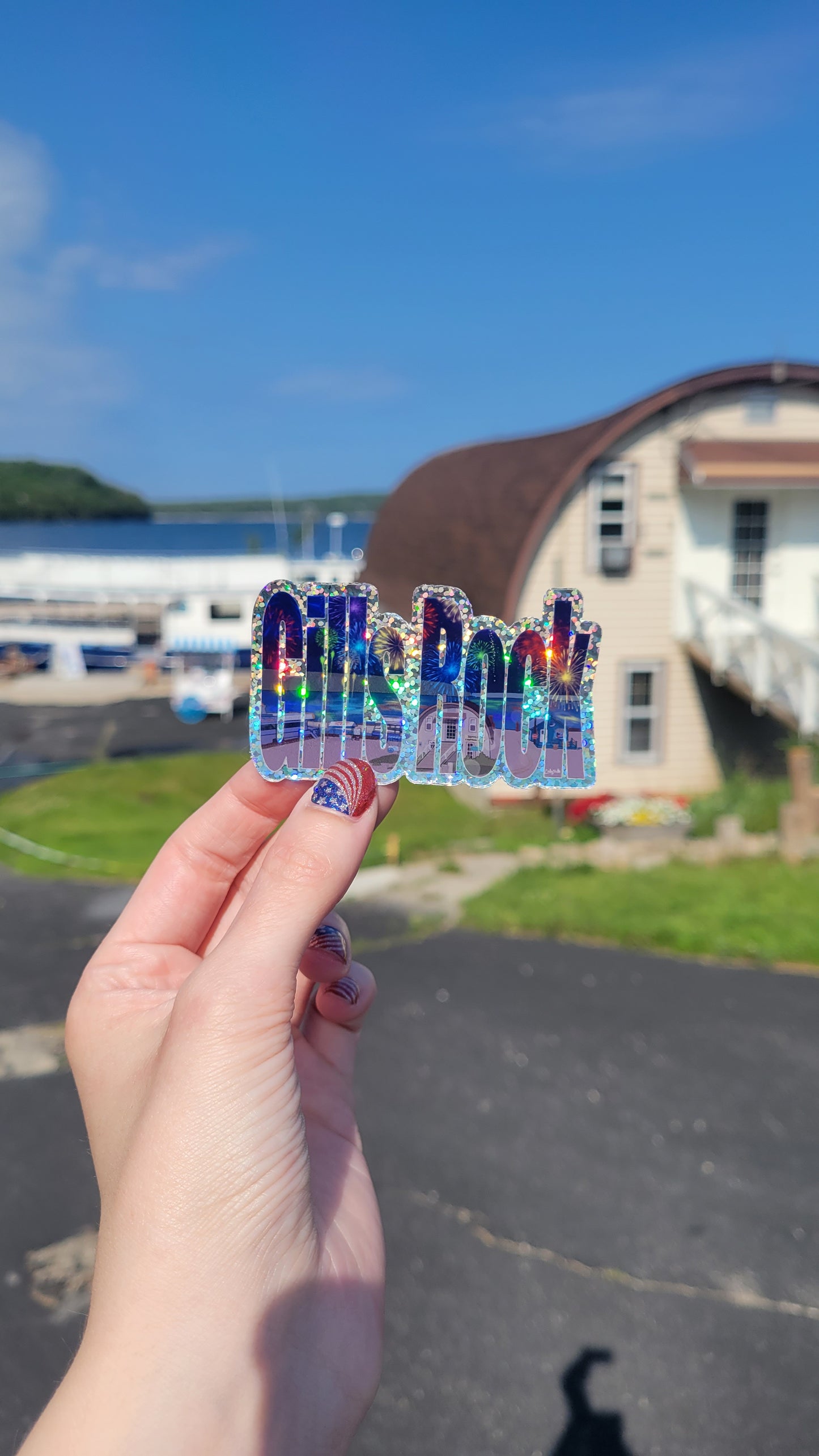 Gills Rock Themed Set - Postcard and Sticker