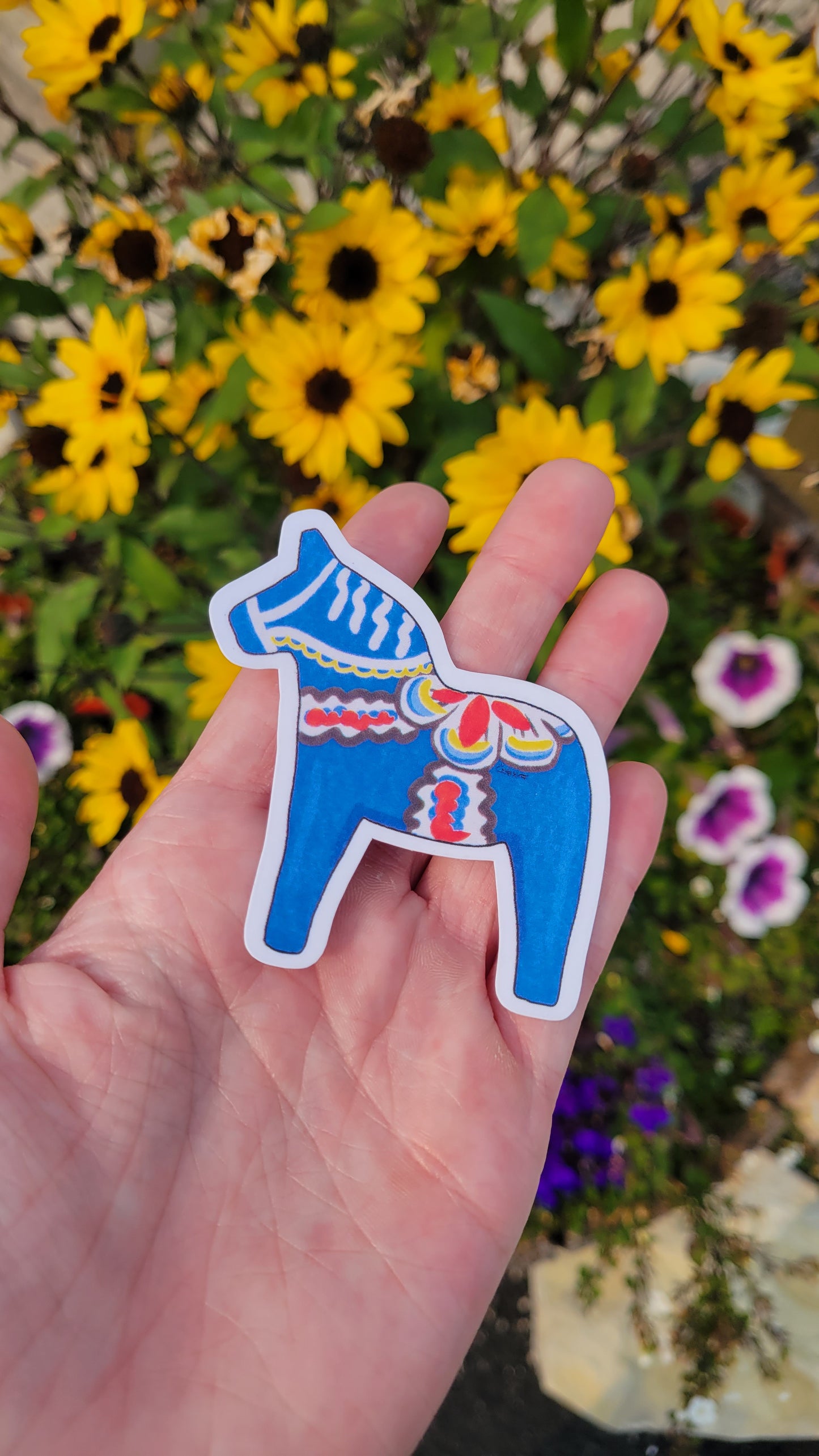 Dala Horse Sticker Set of 2