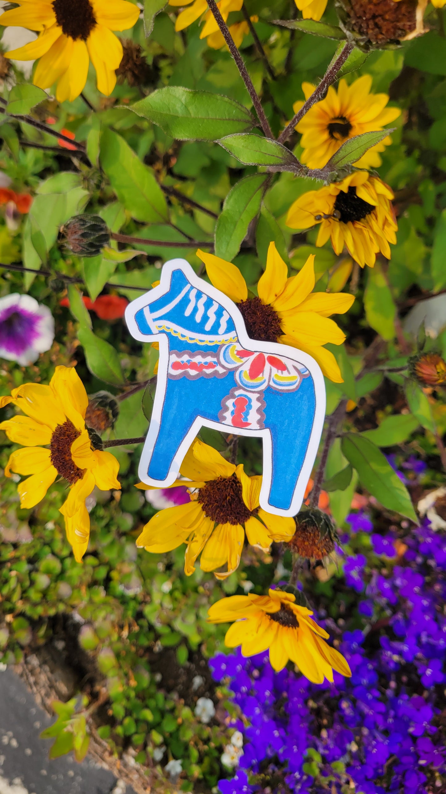 Dala Horse Sticker Set of 2