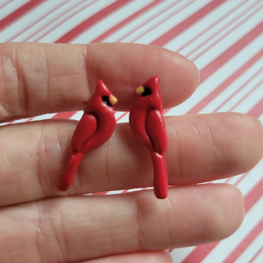 Cardinal Stud Earrings