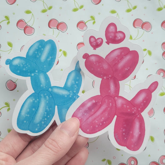 Balloon Animal Jumbo Stickers Set of 2