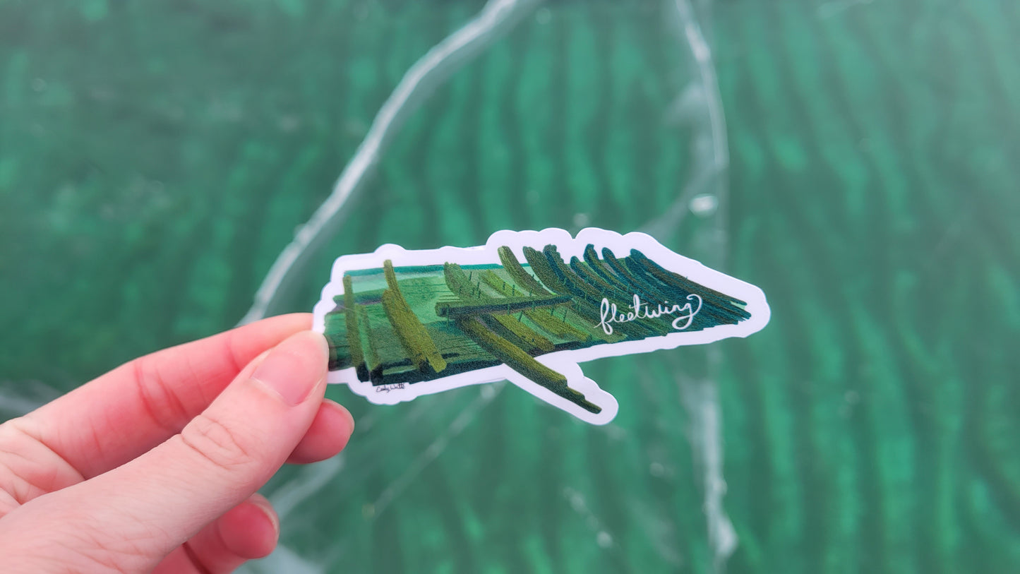 Shipwreck Jumbo Stickers - Set of 2
