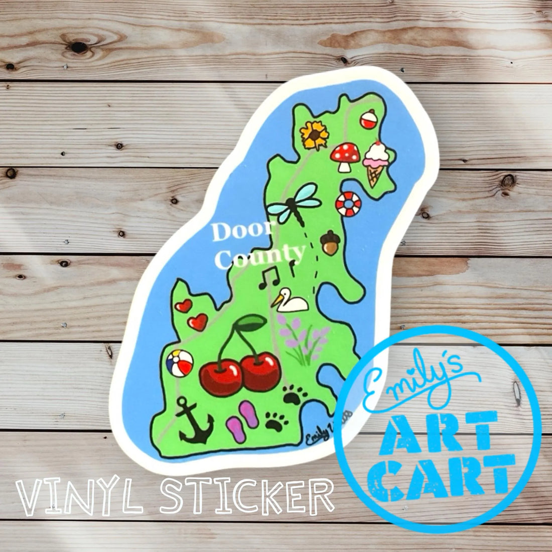 Meet our Door County Vinyl Stickers- Now on Etsy and Faire