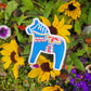 Dala Horse Sticker Set of 2