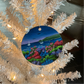 Ellison Bay Beach Inspired Ornament | Floral Hand-Painted Christmas Ornament