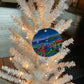 Ellison Bay Beach Inspired Ornament | Floral Hand-Painted Christmas Ornament