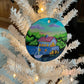 Rock Island Boathouse Hand-Painted Ornament