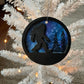 Sasquatch Layered Ornament with Milky Way Hand-Painted Background