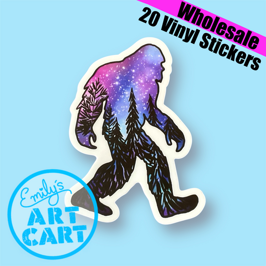 Bigfoot Vinyl Stickers | WHOLESALE 20 Stickers