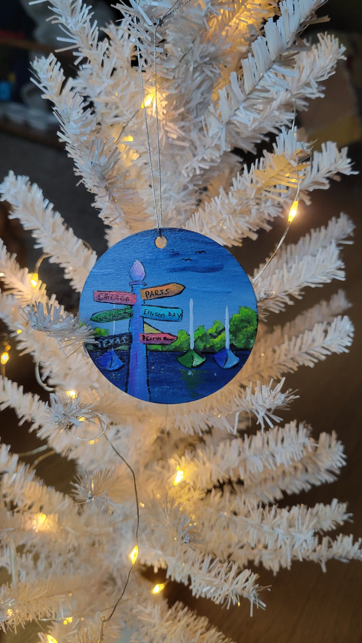 Egg Harbor Hand-Painted Ornament