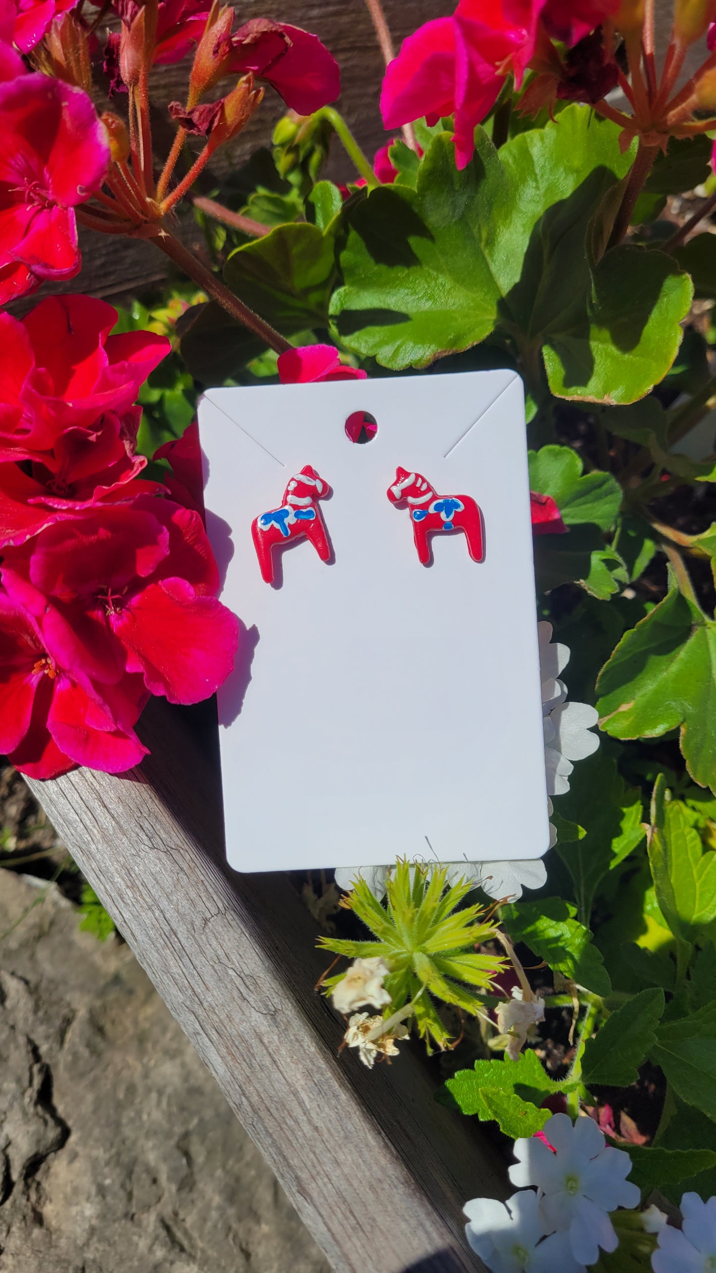 Dala Horse Stud Earrings