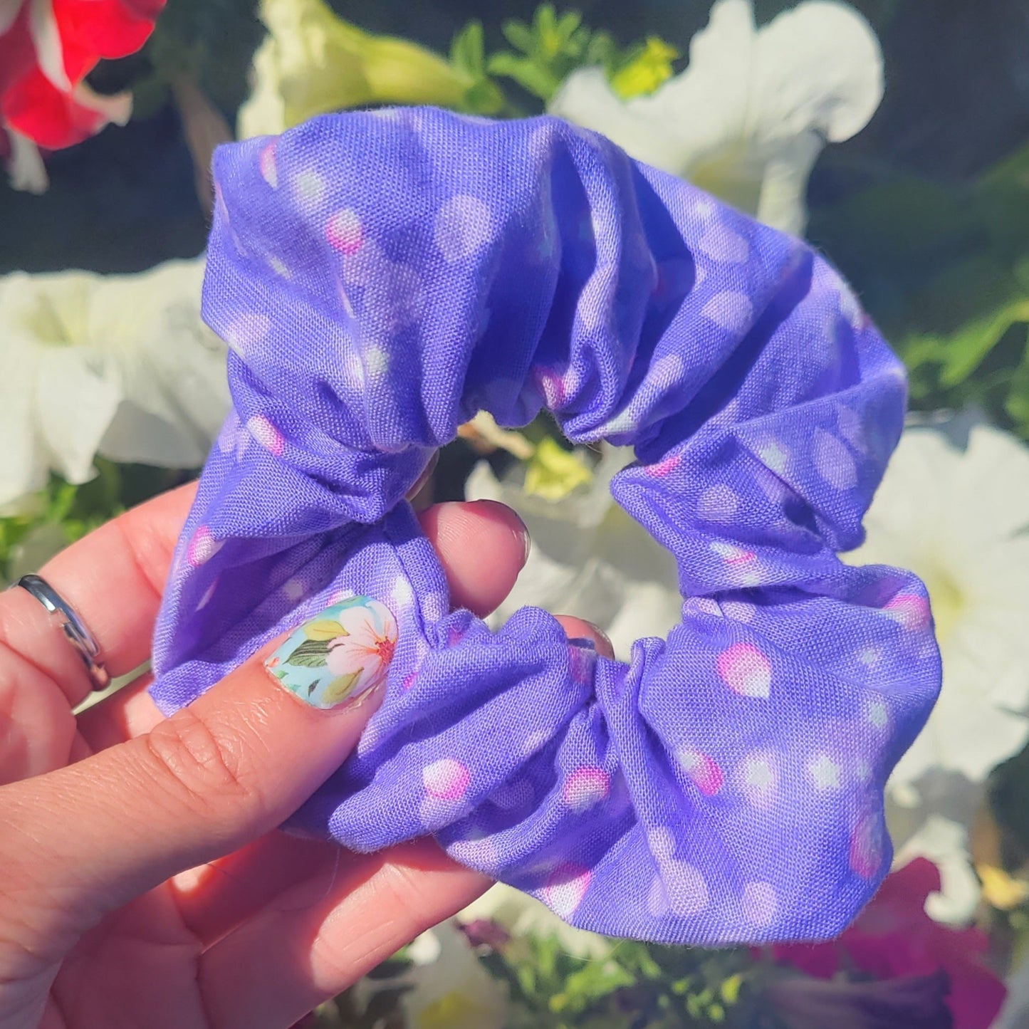 Purple Scrunchie - Glow in the Dark