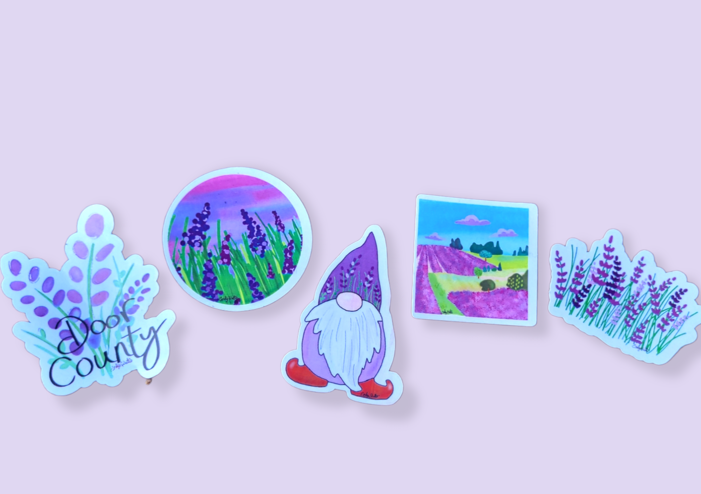Lavender Sticker Set of 5