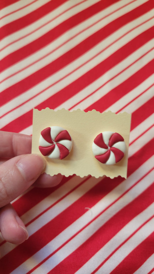 Peppermint Stud Earrings