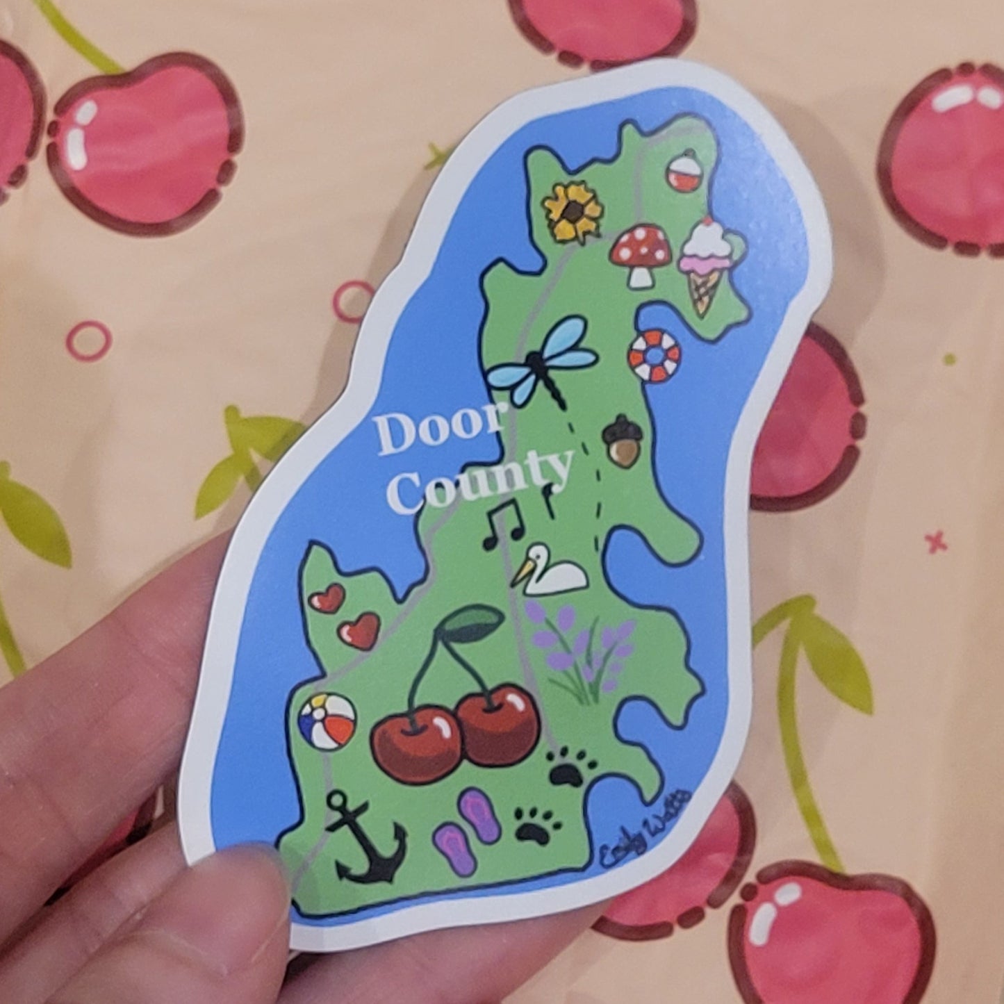 Door County Map Magnet