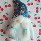 Gnome with Pigtails - Blue and Silver