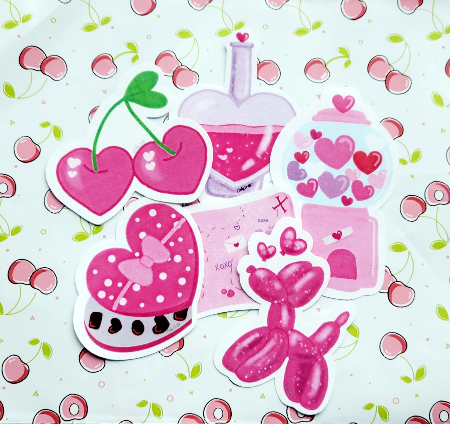 Valentine's Day Sticker Set of 6