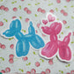 Balloon Animal Jumbo Stickers Set of 2