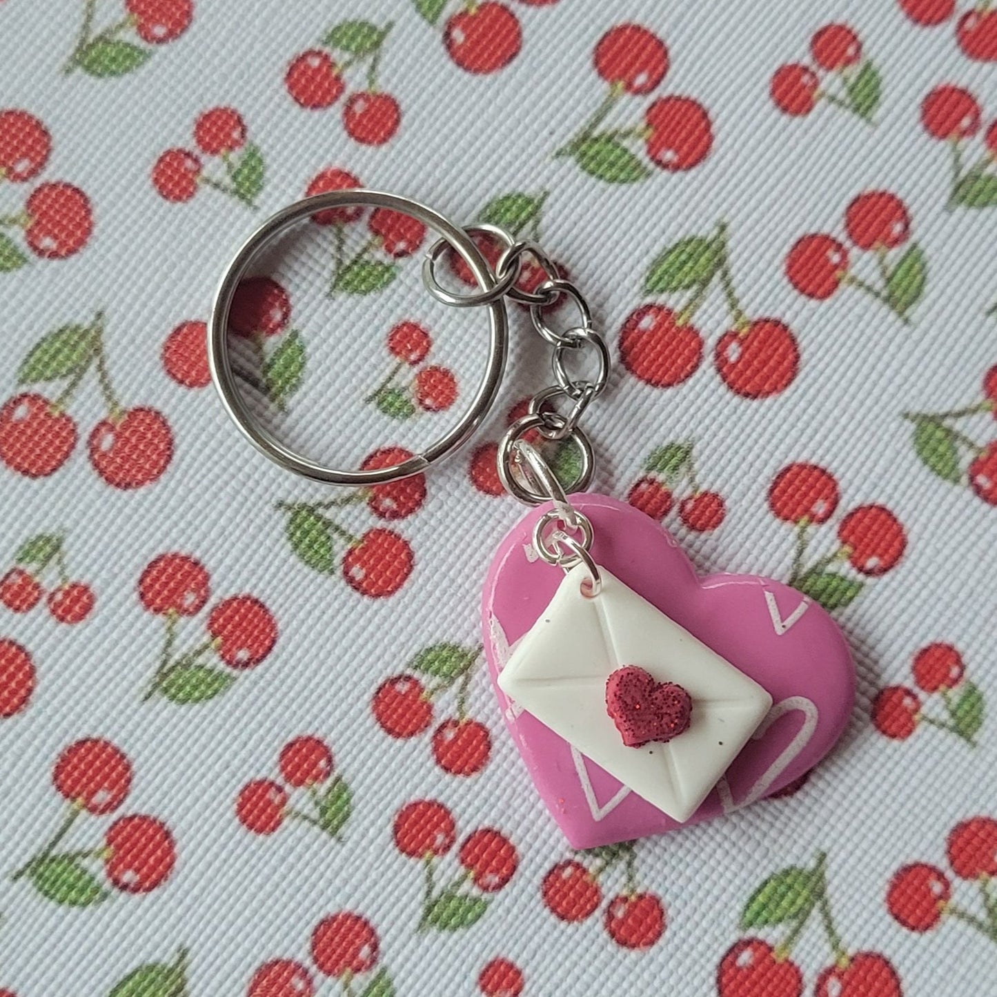 Love Letter Heart Keychain, Anniversary, Wedding, Valentine