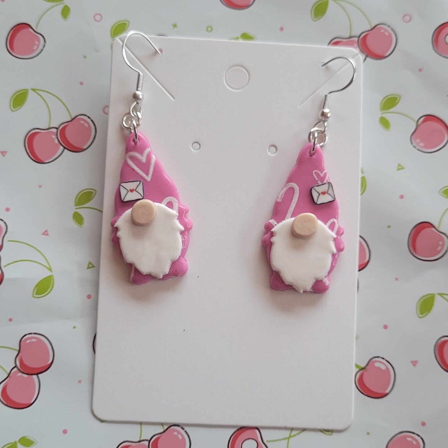 Valentine Gnome Earrings