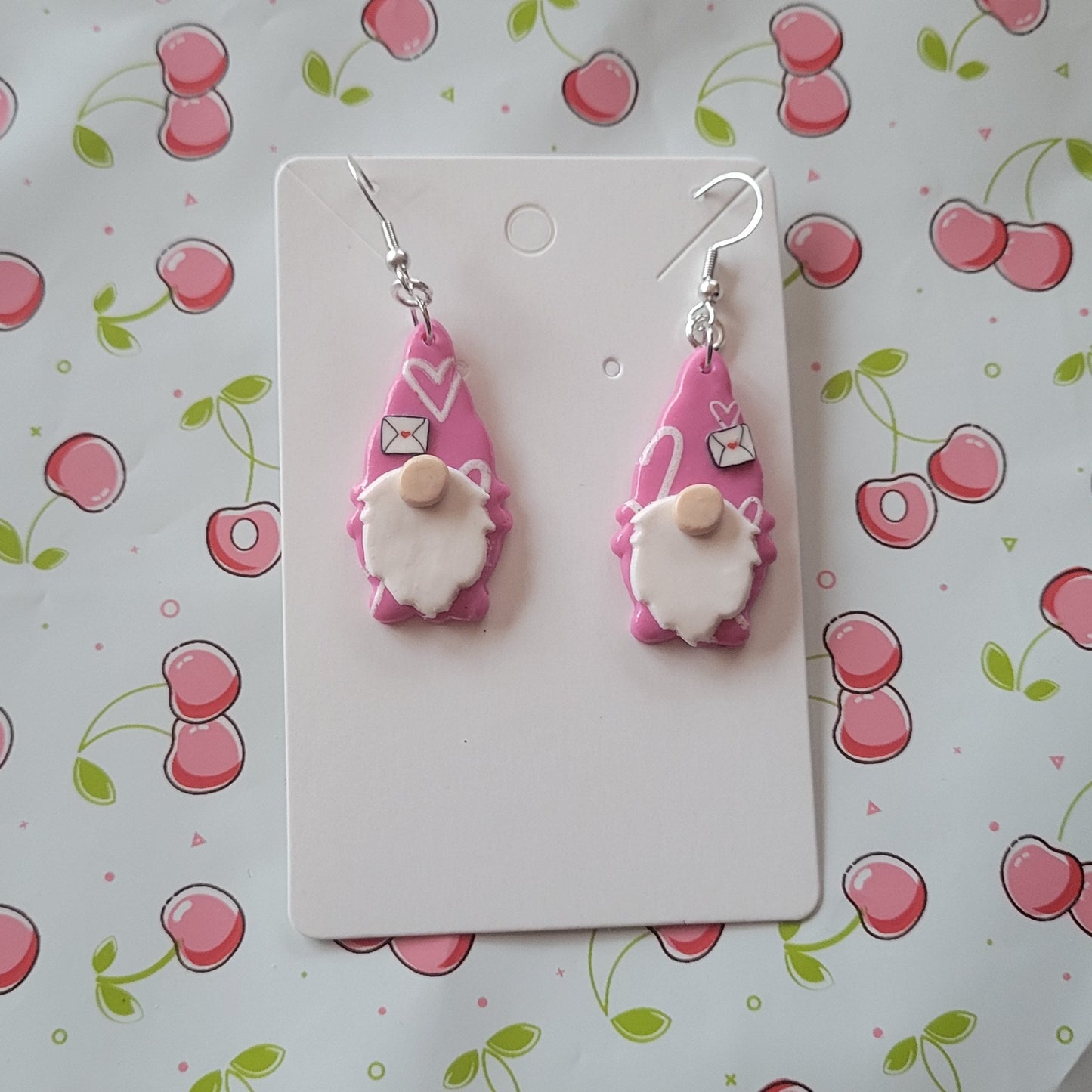 Valentine Gnome Earrings