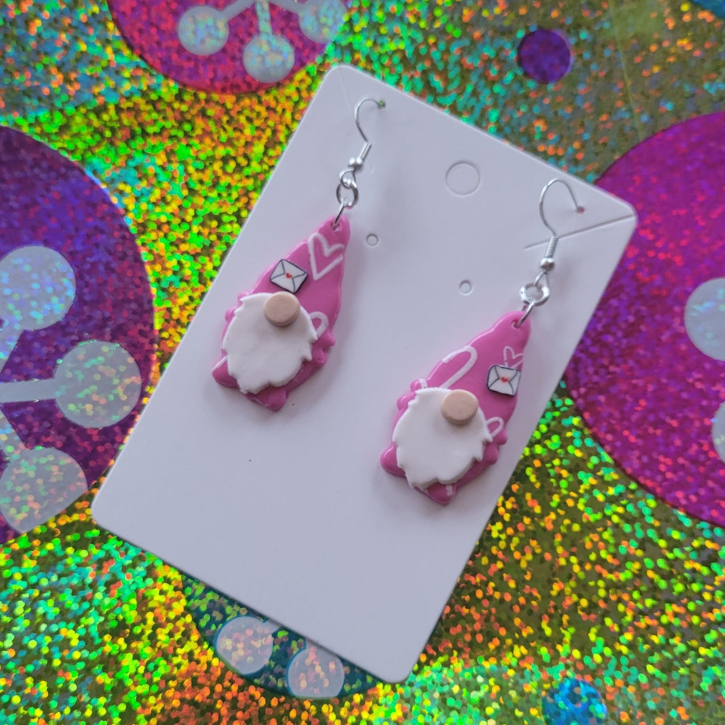 Valentine Gnome Earrings