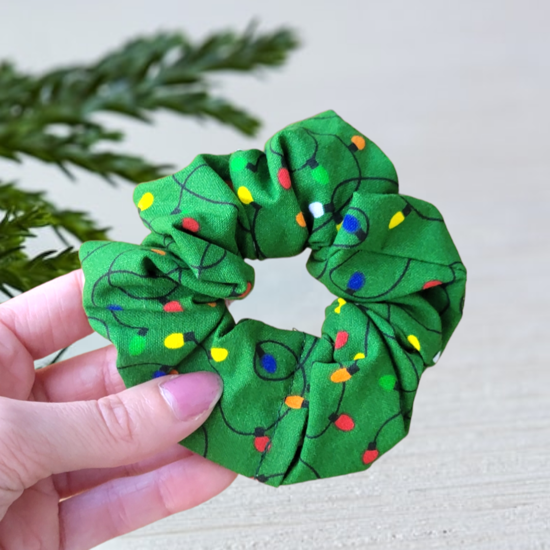 Christmas Lights Scrunchie