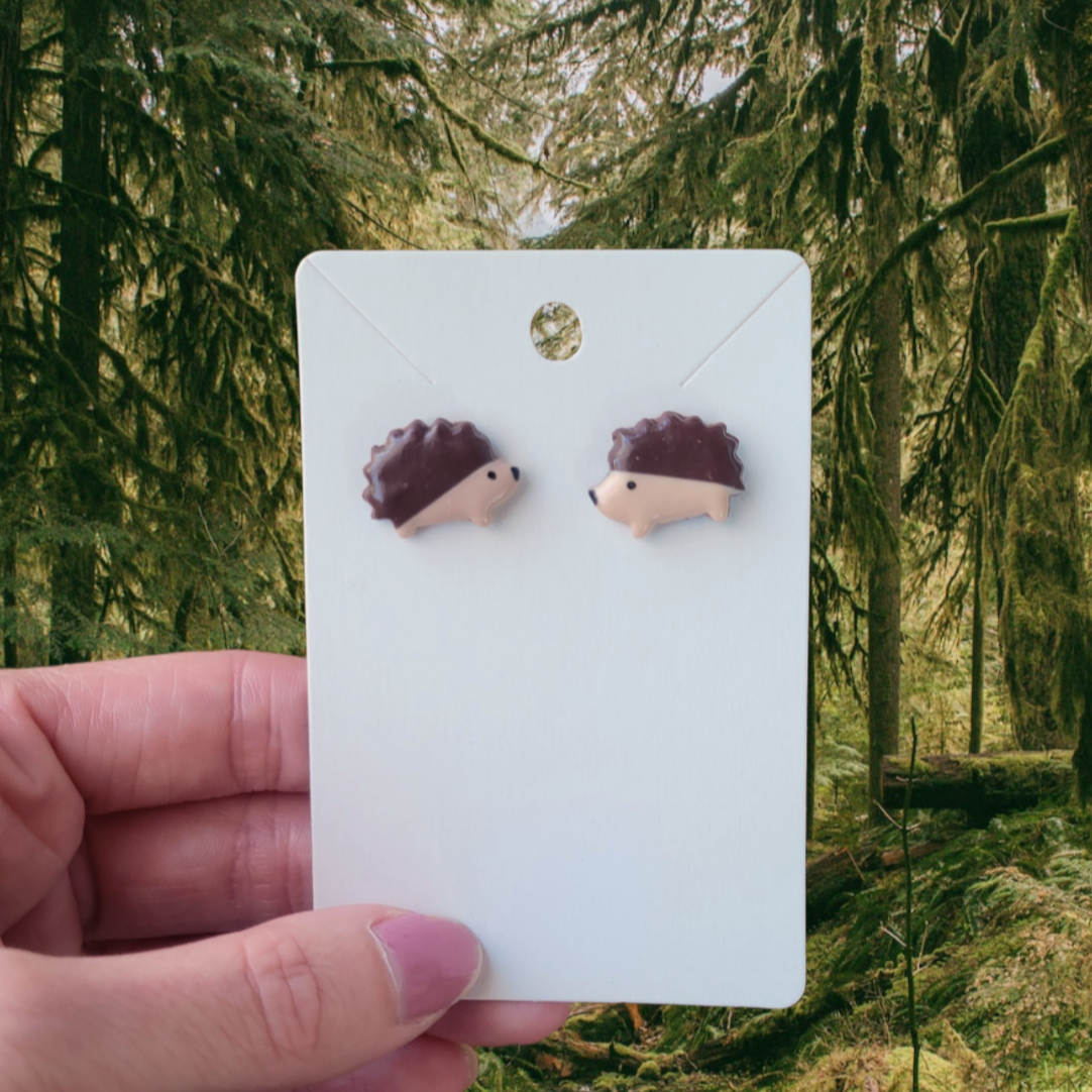 Hedgehog Stud Earrings